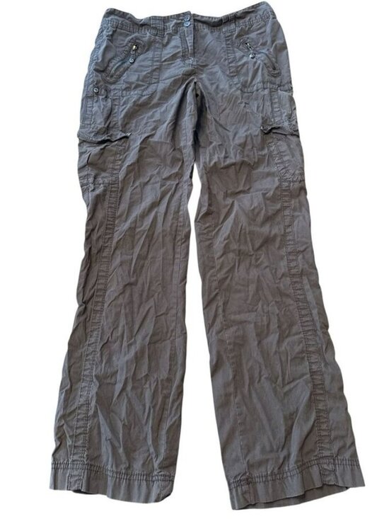 Pants - Collection Modern Fit Brown Mid Rise Straight Cargo Pants